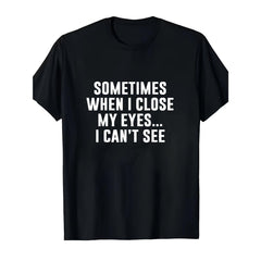 Fun Printed TShirt Black Short Sleeve Round Neck Casual TShirt Humorous Iital Print Esin Suitable Aily Casual Wear All Seasons
