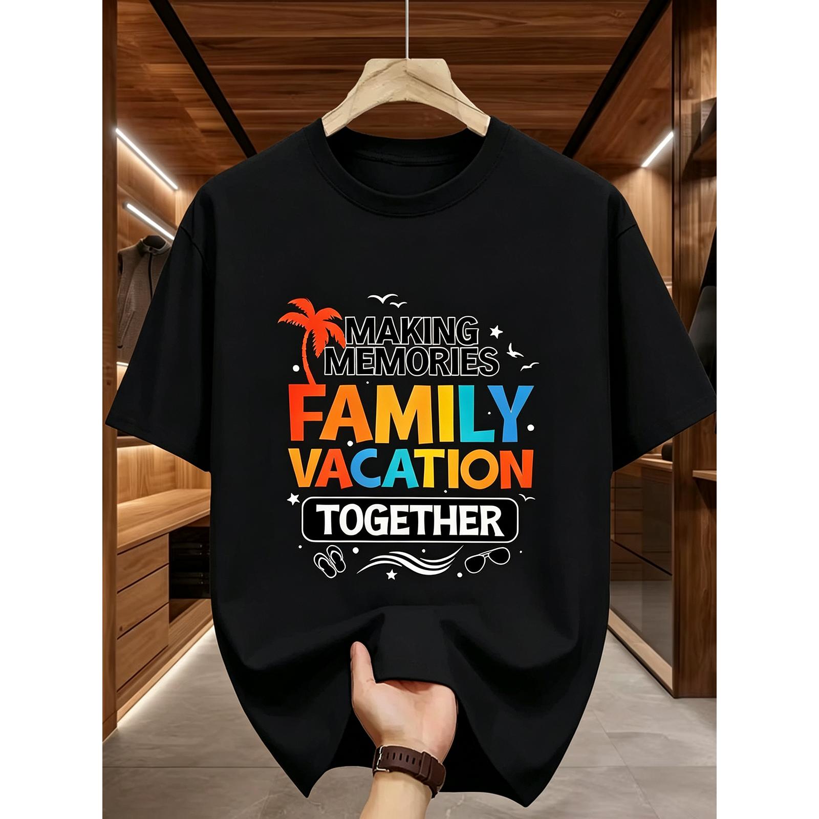 “Making Memories Together” Family Vacation T-Shirt – Matching Summer Beach Tee for Men, Casual Crewneck Family Trip Gift