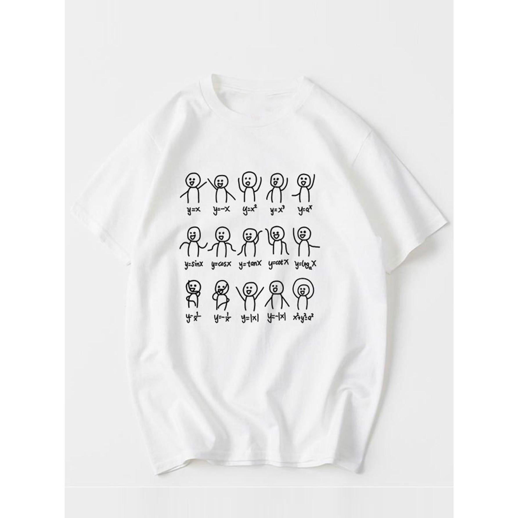 Funny Math Formula Graphic T-Shirt - Unisex Cotton Tee for Math Nerds Science Lovers