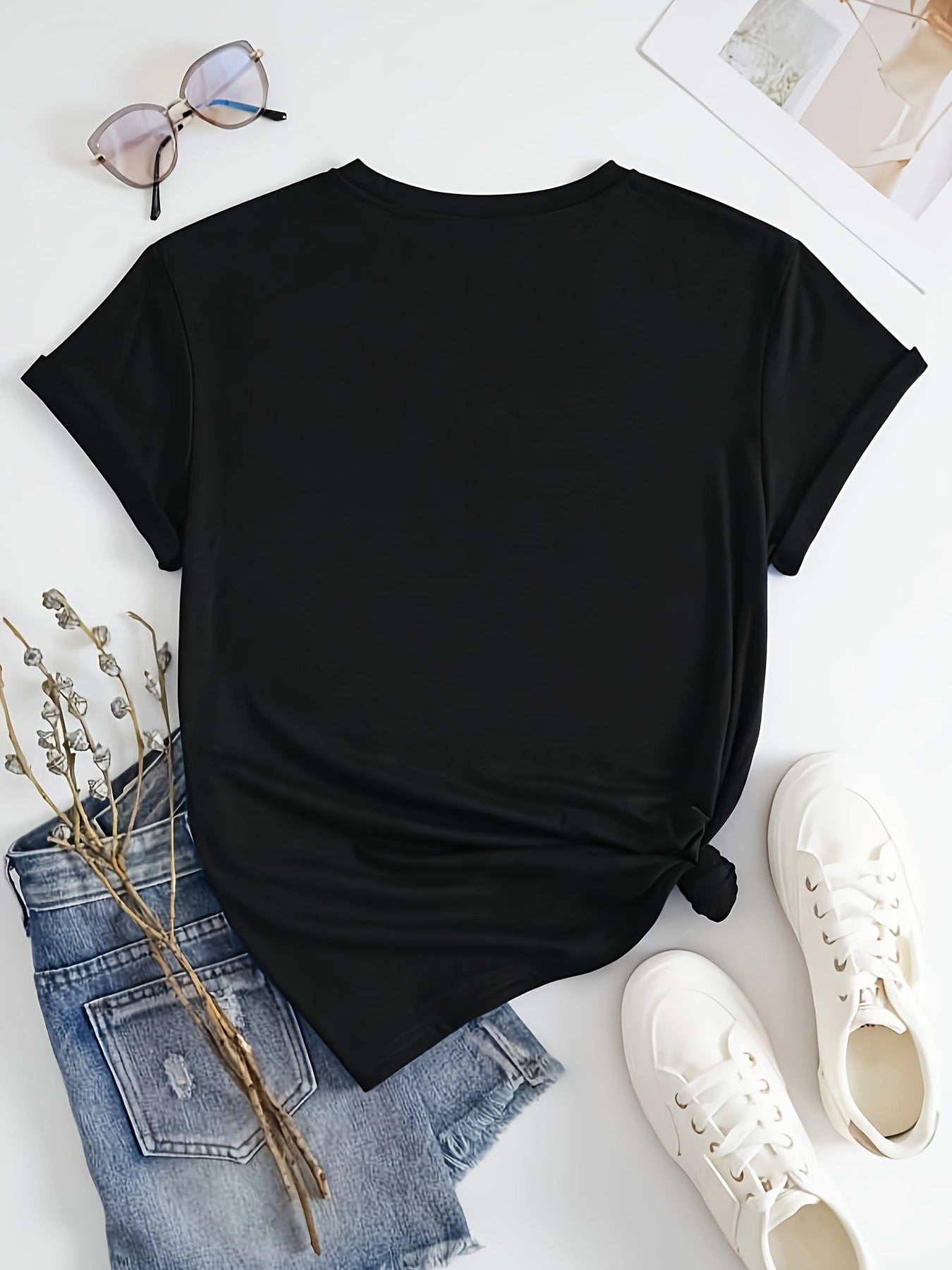 God Happy Print T-Shirt