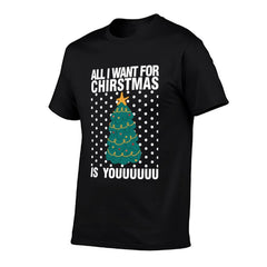 Graphic tee [all i want for Christmas is u] funny t-shirt Unisex gift idea holiday vibe black and white