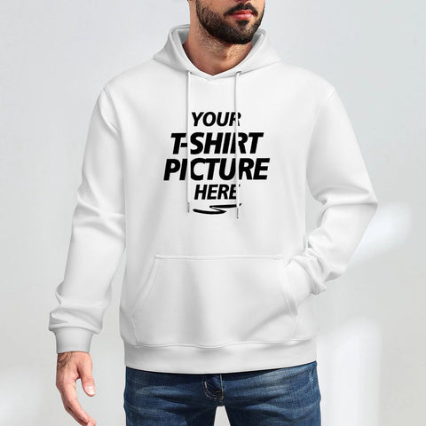 Diyanyone Upload Your Picture Custom Hoodie Pure Cotton