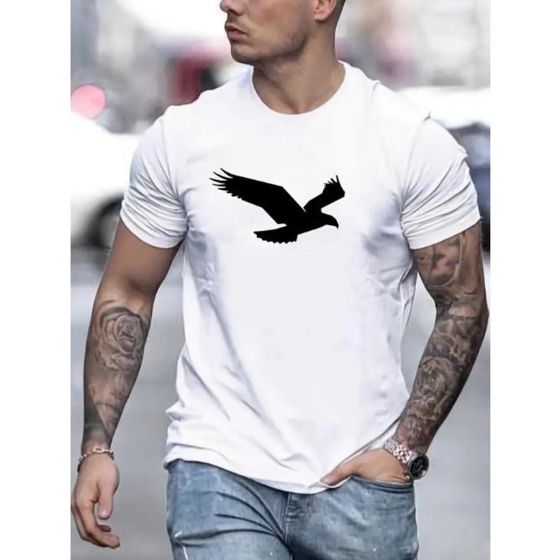Eagle Illustration Graphic T-Shirt