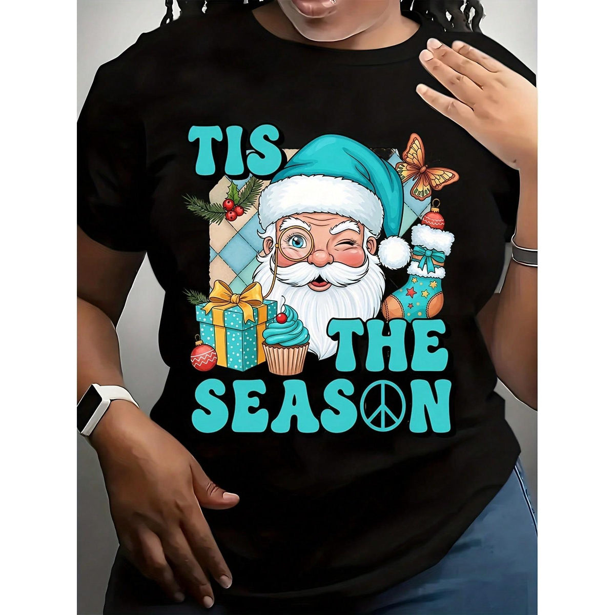 Tis The Season Santa Claus ChristmasHoliday T-Shirt