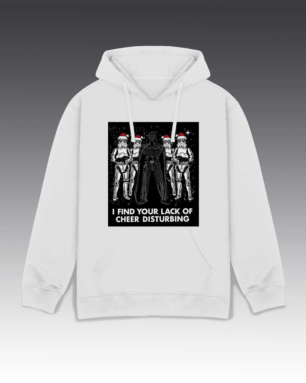 DIYANYONE Sci-Fi Quote Hoodies: Vader's Lack of Cheer