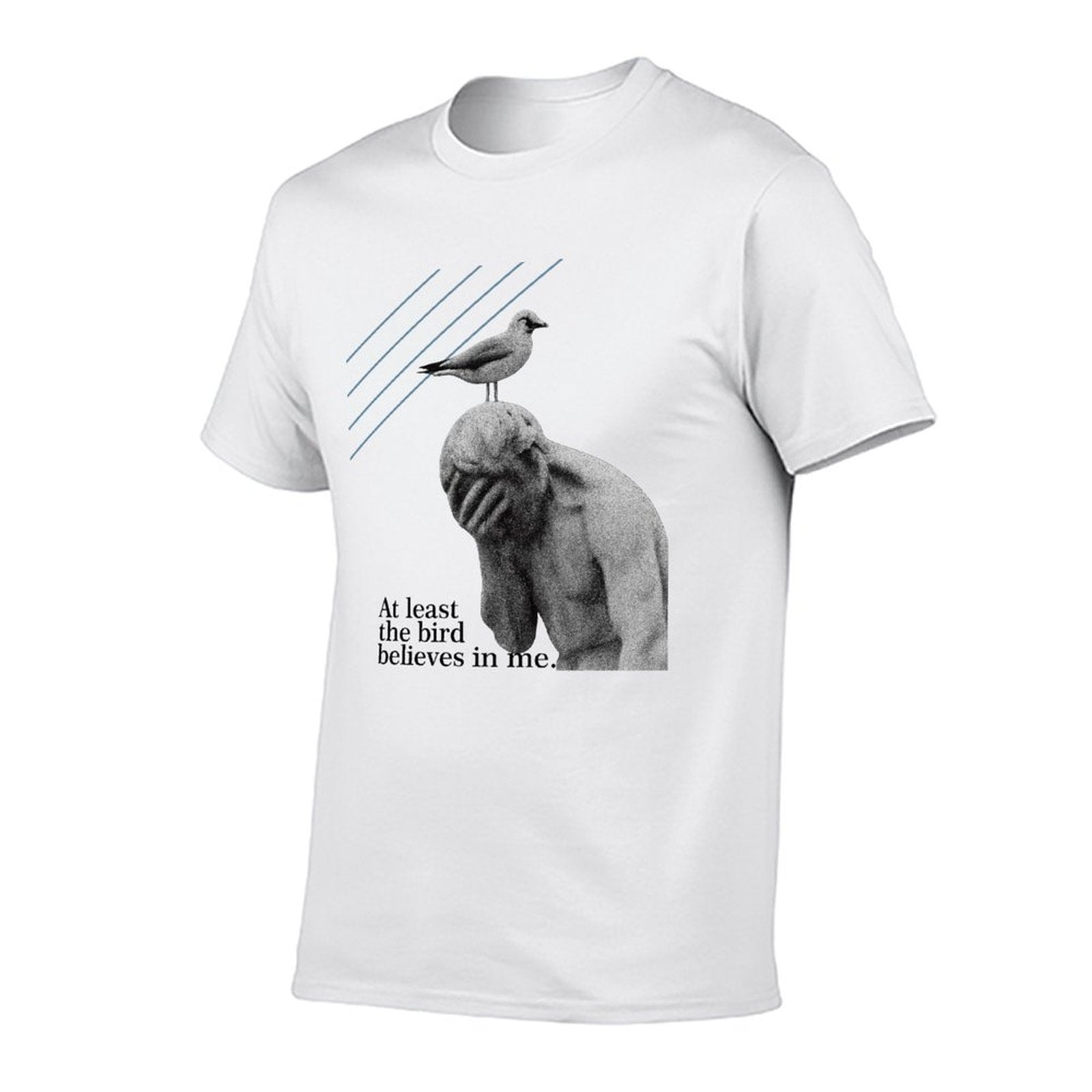at least the bird believes in me grathic tee