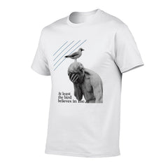 at least the bird believes in me grathic tee