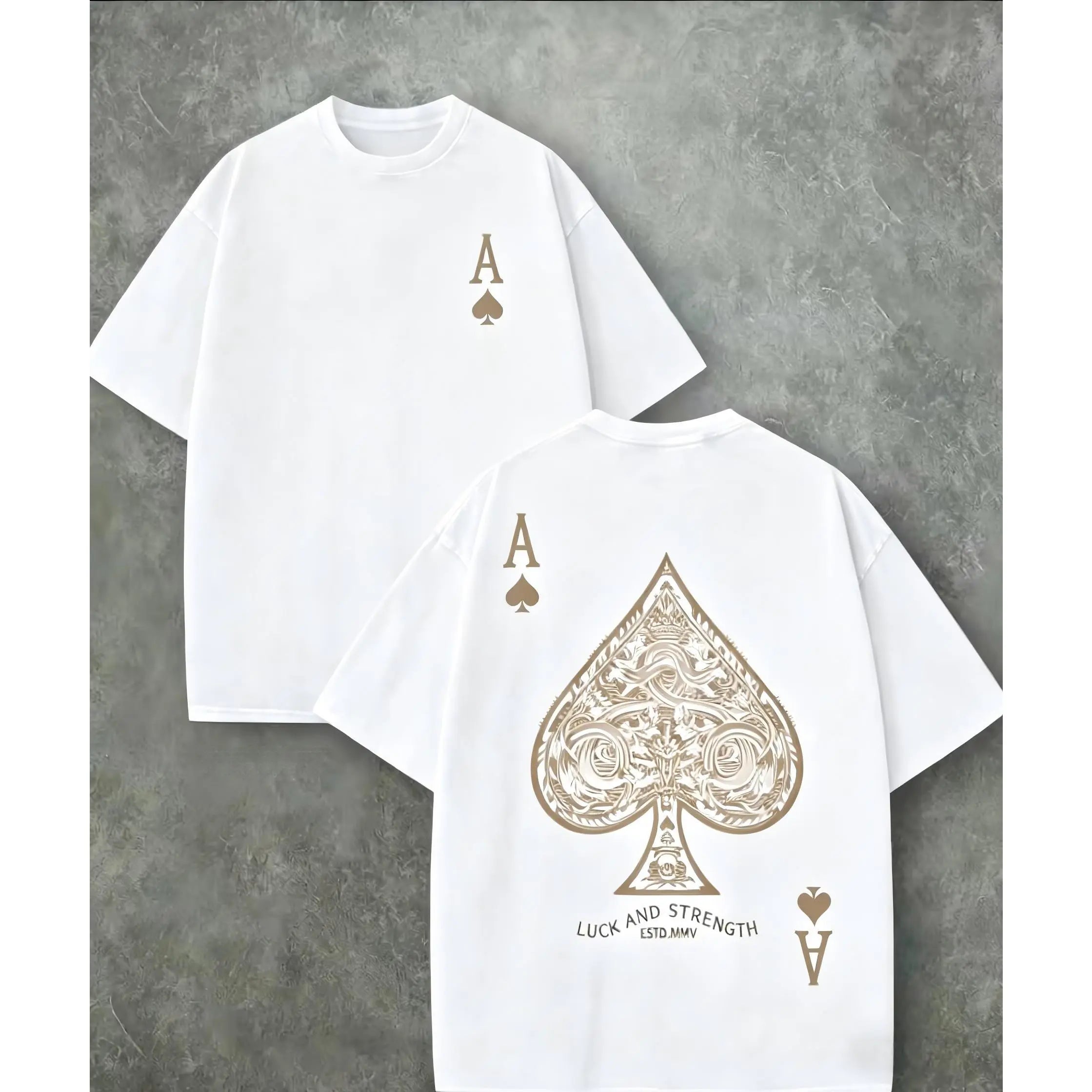 2026 Summer New Arrivals: Featuring Lettering and Ace of Spades Prints. A Casual and Stylish T-Shirt