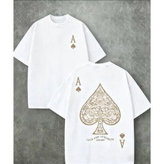 2026 Summer New Arrivals: Featuring Lettering and Ace of Spades Prints. A Casual and Stylish T-Shirt