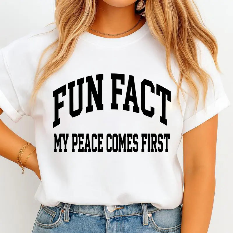 Fun Fact I Don’t Care tshirt – Funny Attitude Design , Minimalist Graphic Style