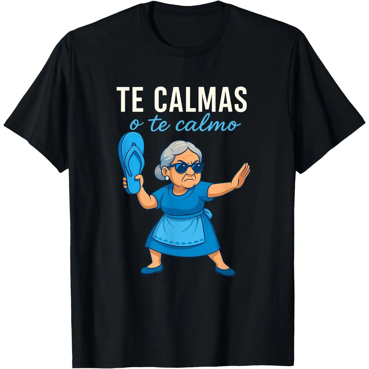 Funny Mexican Spanish Grandma T-Shirt Crew neck pure cotton T-shirt