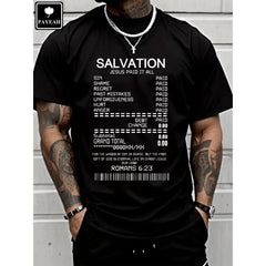 Salvation Jesus Paid Lt All -Christian Tee T-Shirt 100% Heavy Cotton T Shirt