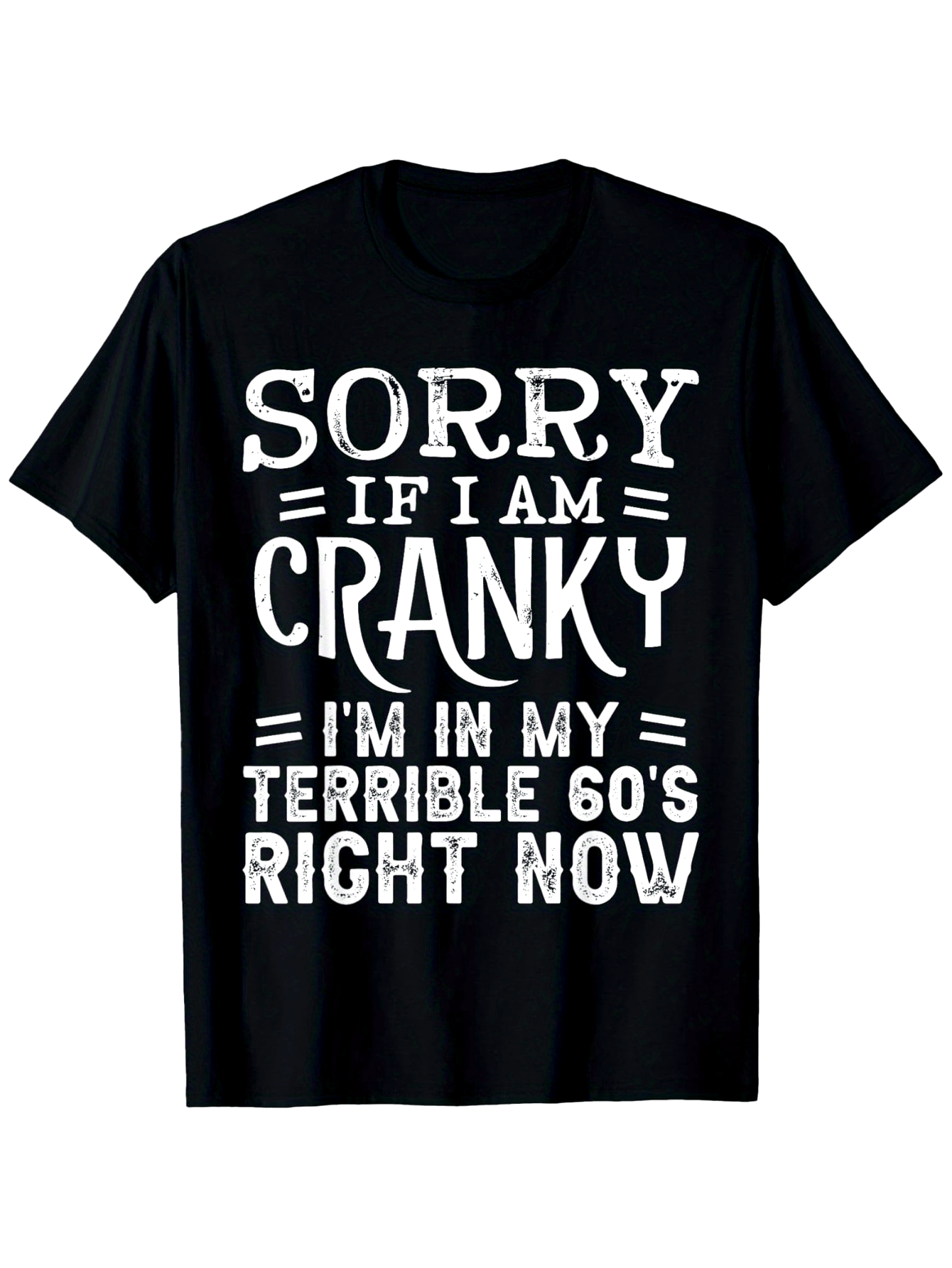 Men'S Black Trendy T-Shirt Featuring a Humorous Slogan, Made from Heavyweight