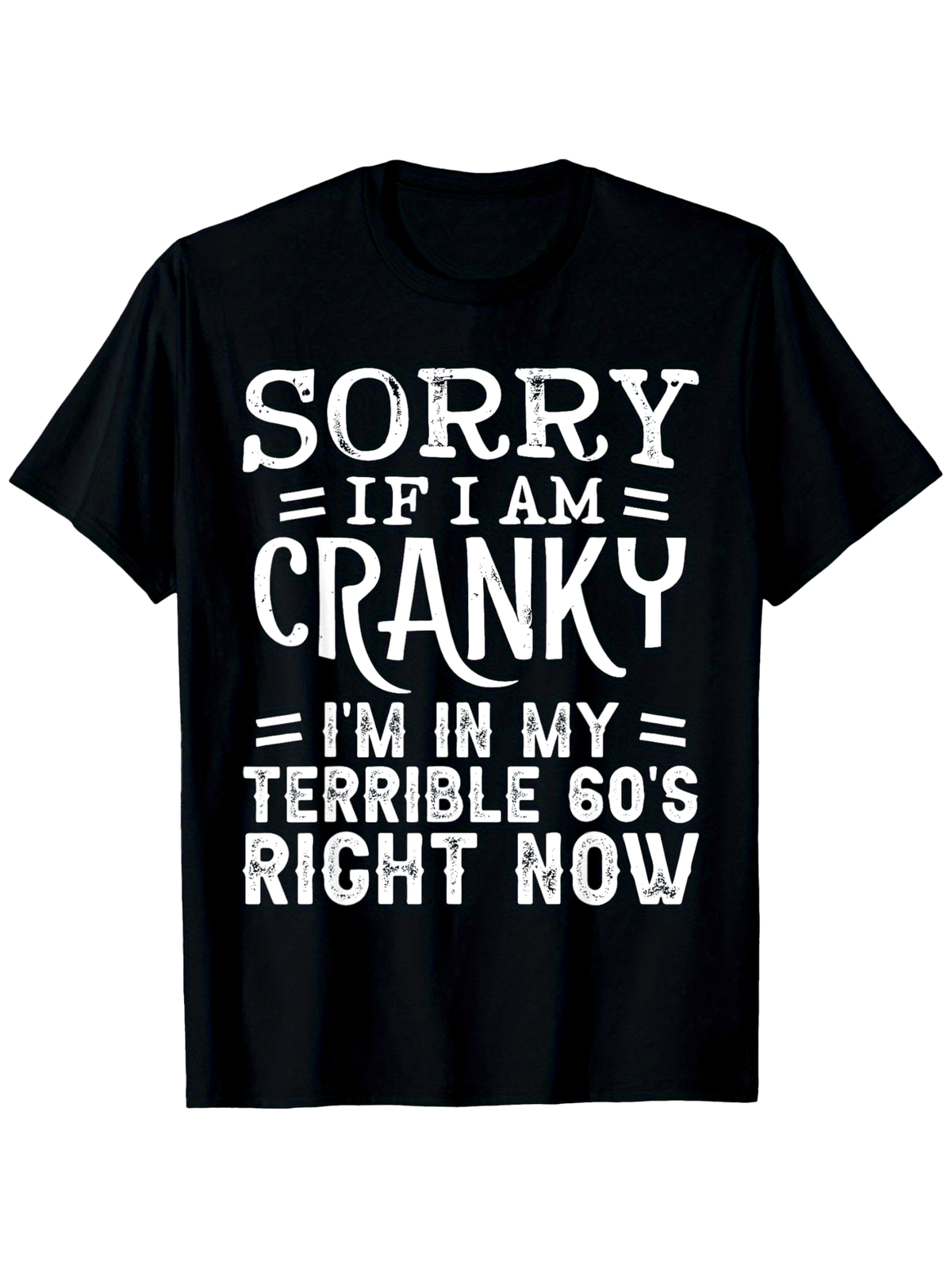 Men'S Black Trendy T-Shirt Featuring a Humorous Slogan, Made from Heavyweight