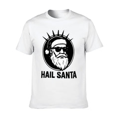 Graphic tee [hail santa] funny t-shirt Unisex gift idea holiday vibe Xmas gift punk santa