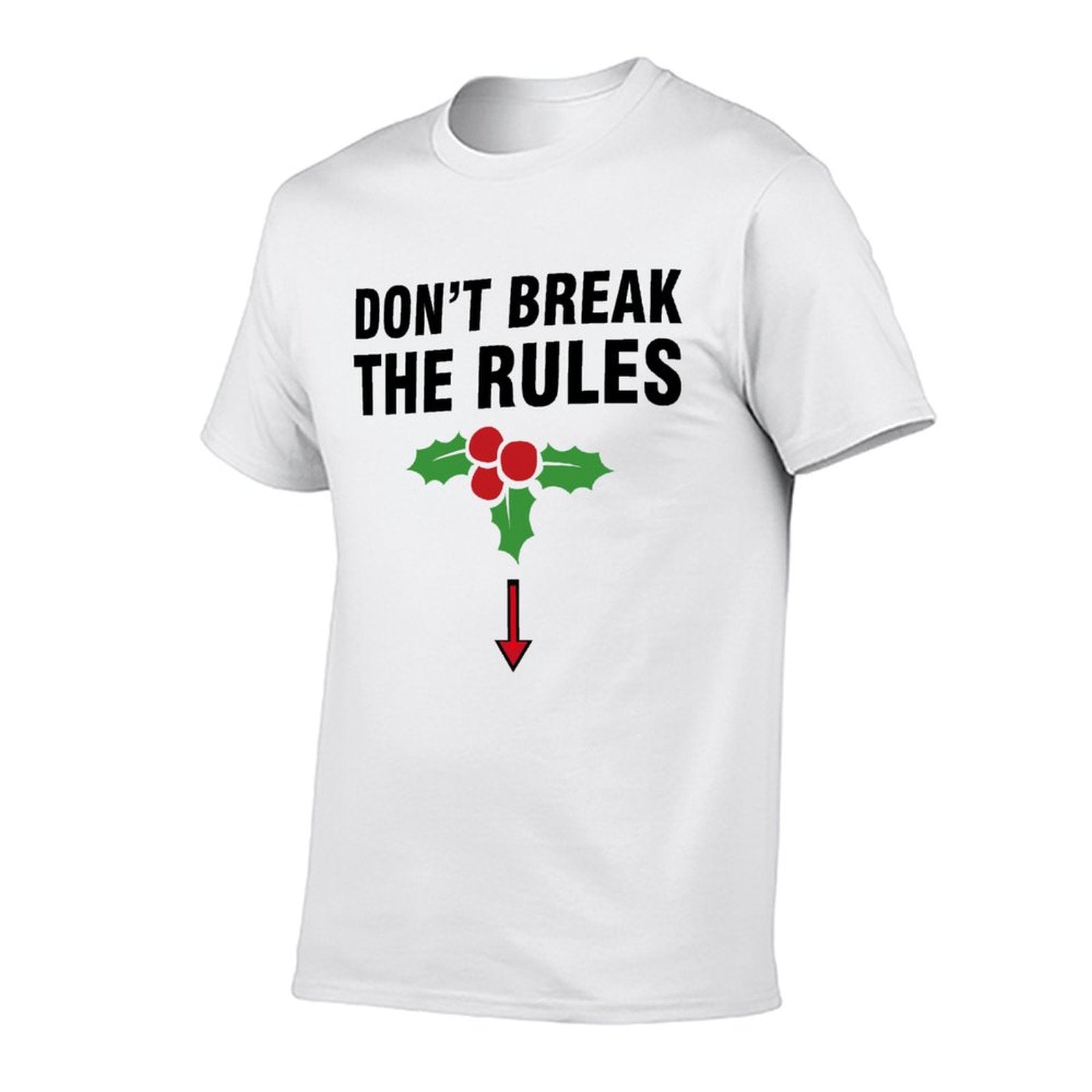 Graphic tee don't break the rules] funny t-shirt Unisex gift idea adult joke