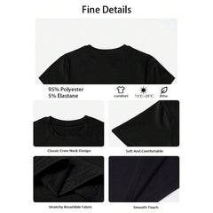 Women's Summer "Hold On, It Gets Worse" Graphic Print Crew Neck Short Sleeve Casual Everyday Black Plus Size T-Shirt, Black Humor Gothic Print Graphic Women's Top, Letter Print Graphic Summer Top
