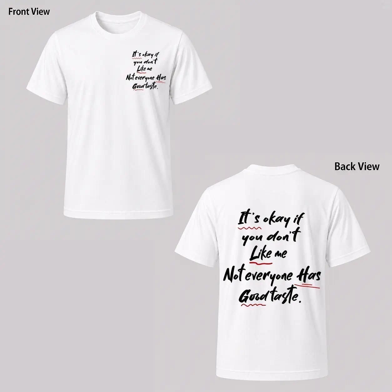 Black Graphic T-Shirt for Summer, Featuring a Trendy Graffiti Style for Casual Wear,Double-sided printing