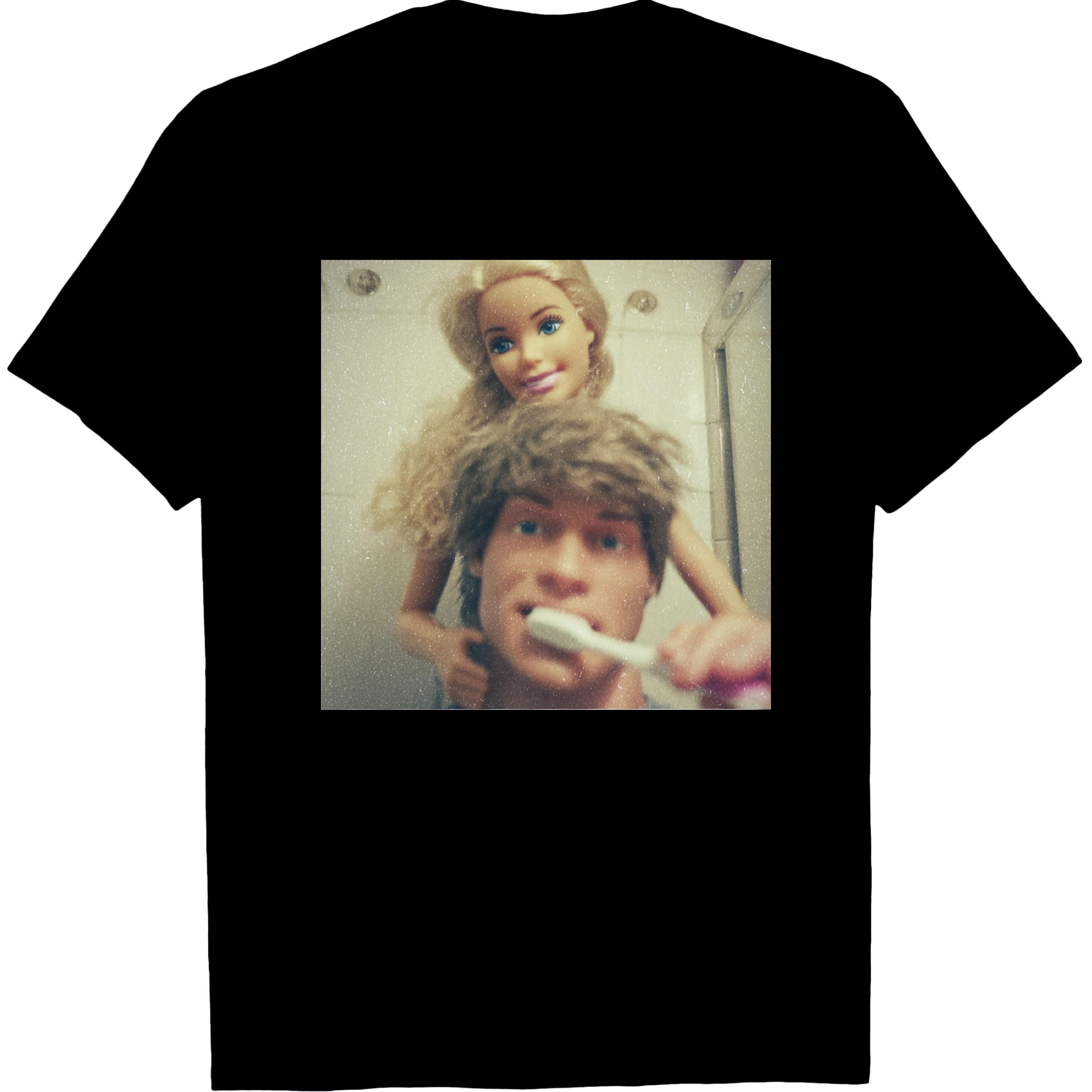 Doll Face MeMe Cartoon Graphic T-Shirt - Funny Couples Cute Print Tee, Unisex Casual Top for Adults