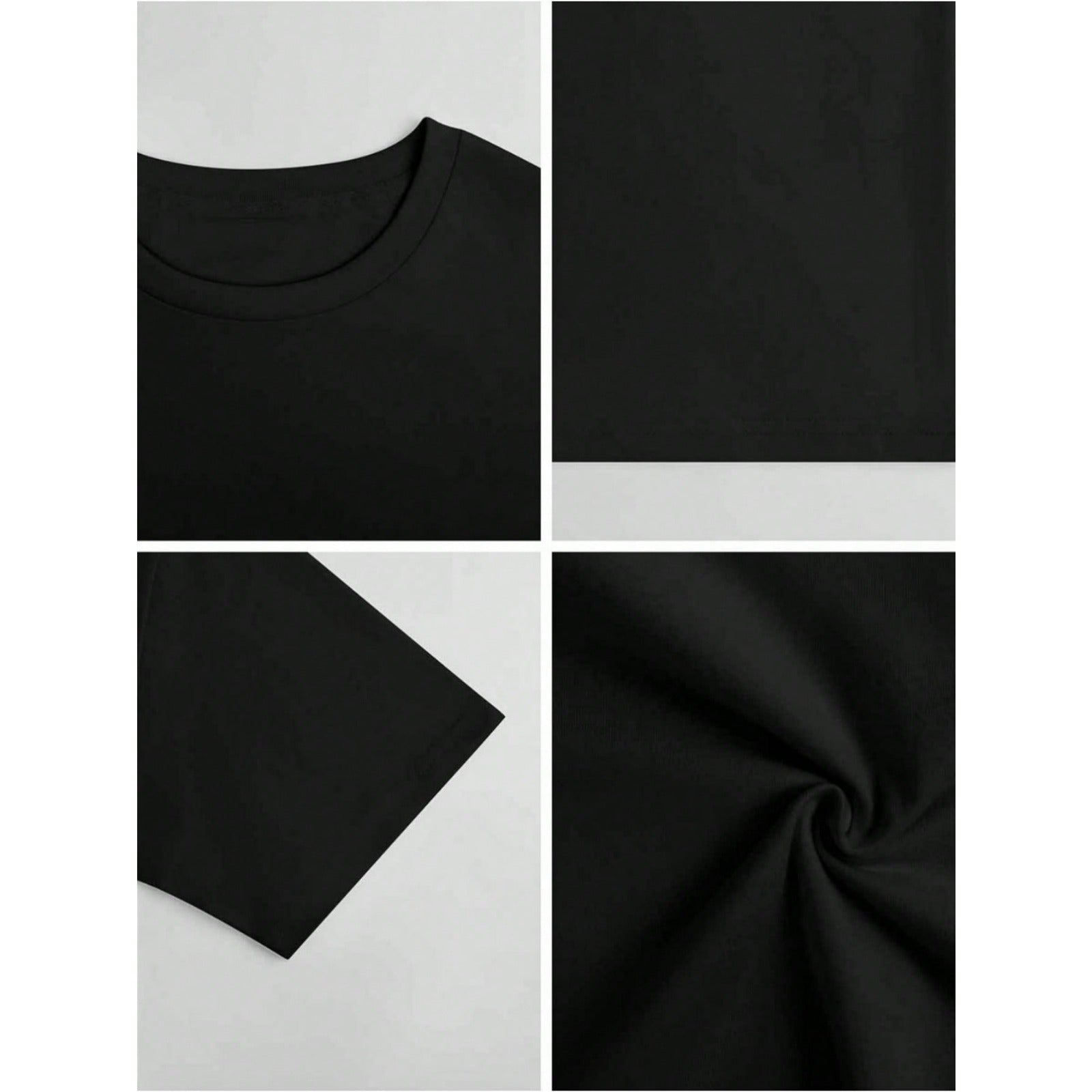 Men's Fashion Masked Person Print Round Neck Short Sleeve T-Shirt