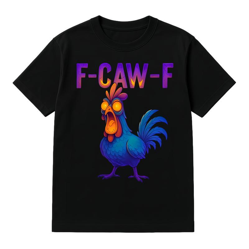 Halloween Rooster Meme F-CAW-F Funny T-Shirt