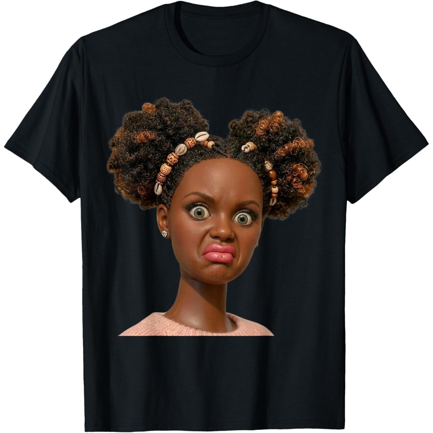 Funny Disgusting Doll face Meme Sarcastic Hilarious Gift Y2K T-Shirt