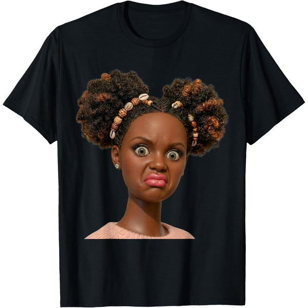 Funny Disgusting Doll face Meme Sarcastic Hilarious Gift Y2K T-Shirt