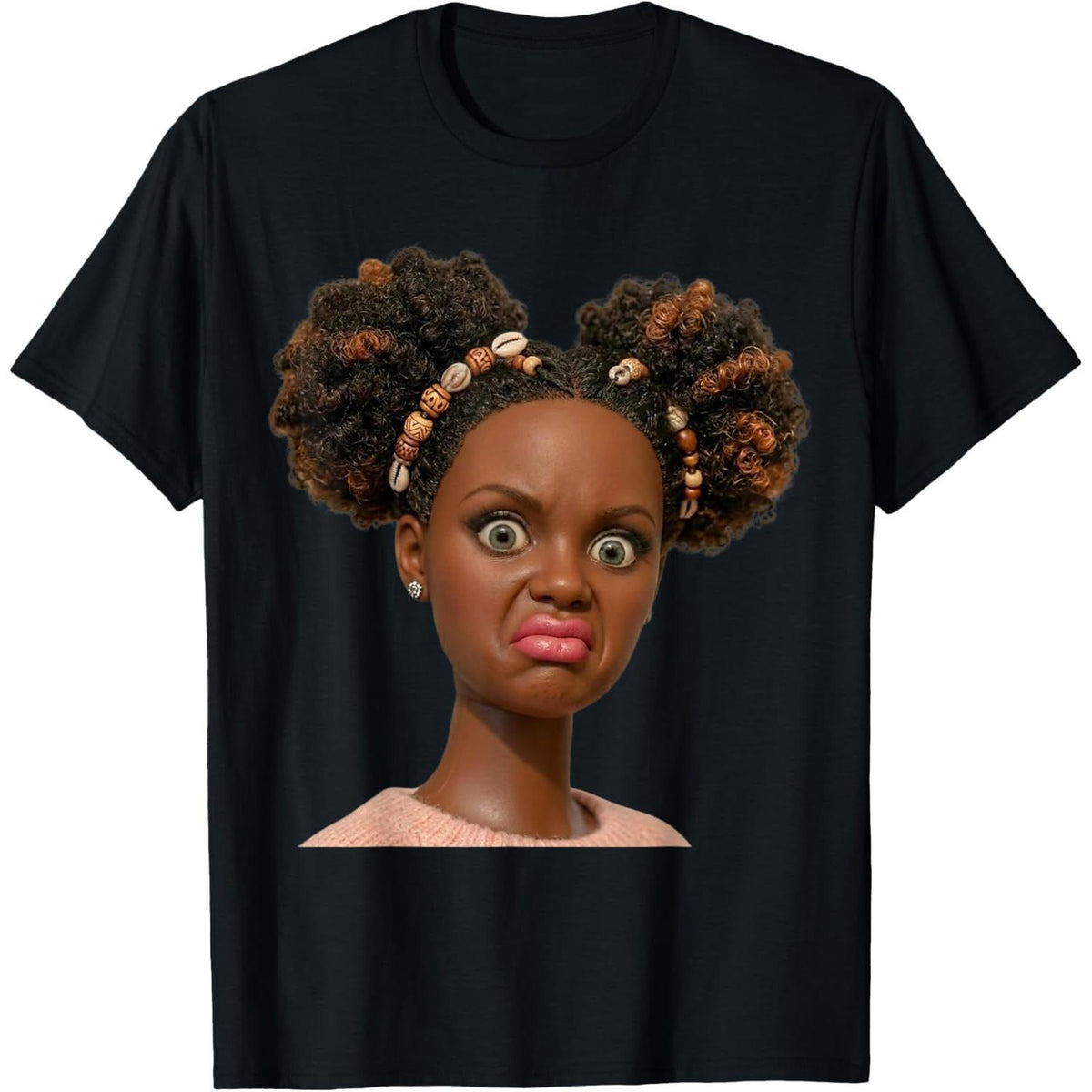 Funny Disgusting Doll face Meme Sarcastic Hilarious Gift Y2K T-Shirt