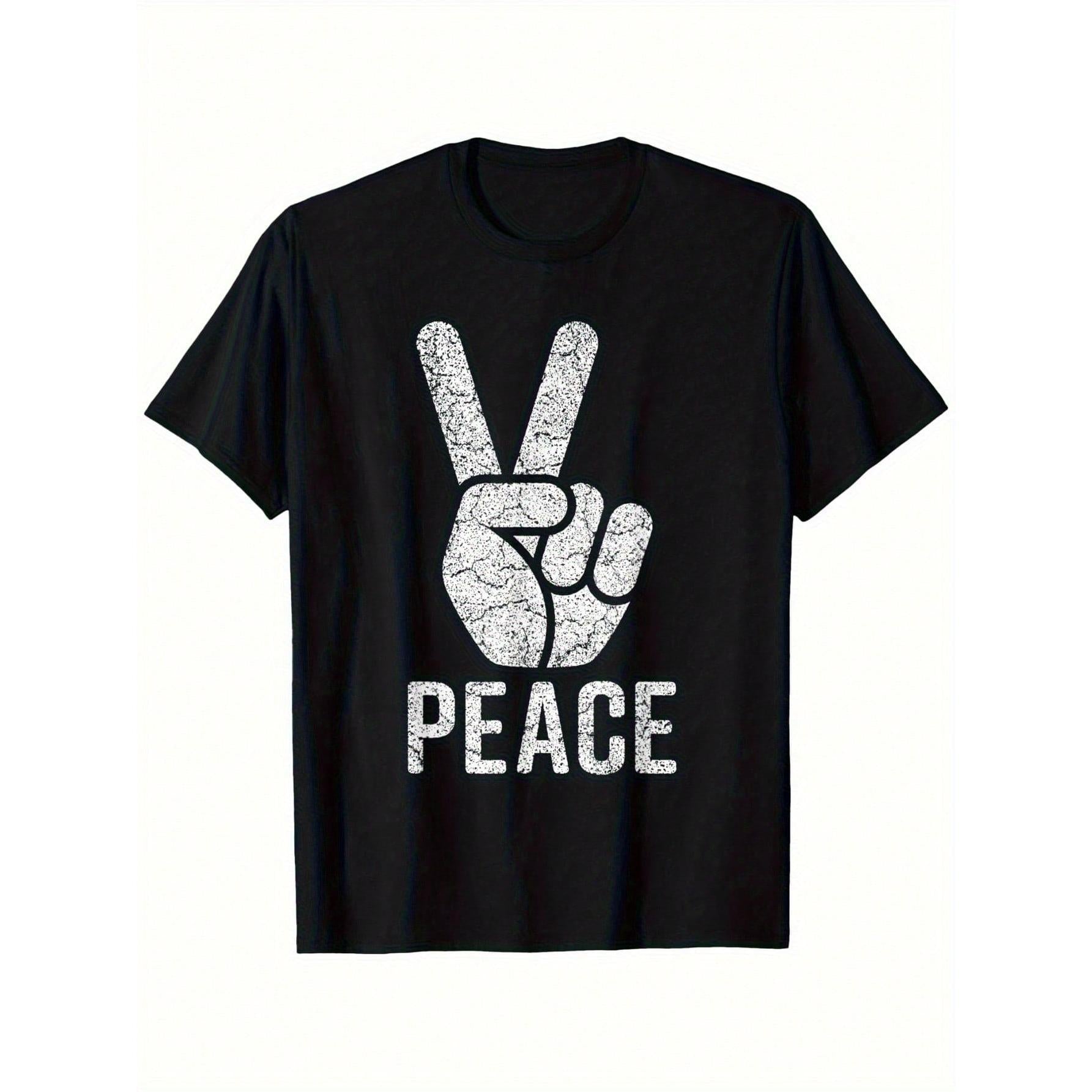 Retro 60s 70s Hippie Peace Sign T-Shirt