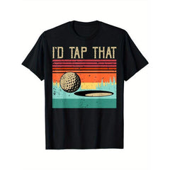 Vintage Sunset Golf I'd Tap That Funny T-Shirt