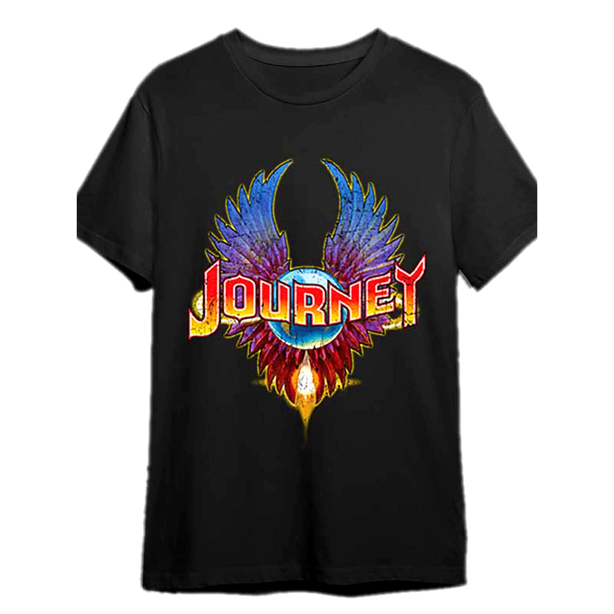Journey Classic Rock Band T-Shirt Fun Men's Short Sleeve Pattern T-Shirt Collection, Blackgraphic tees men gifts Casual Round Neck graphic tees men gifts starfire outfits graphic tee 90s graphic tees