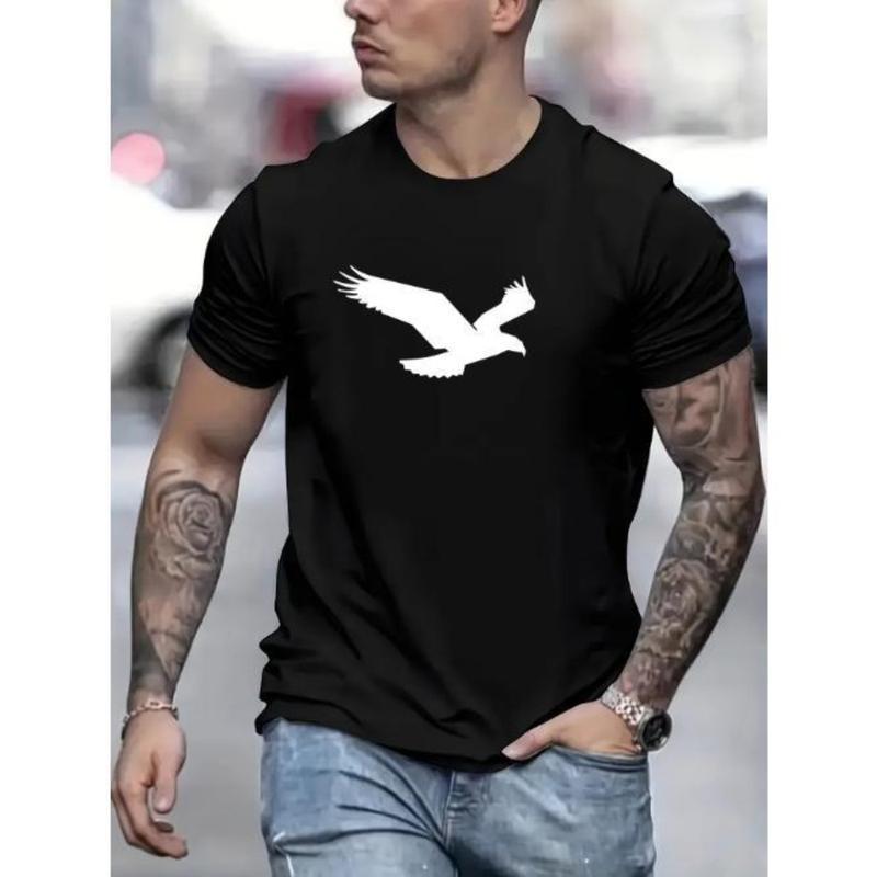 Eagle Illustration Graphic T-Shirt