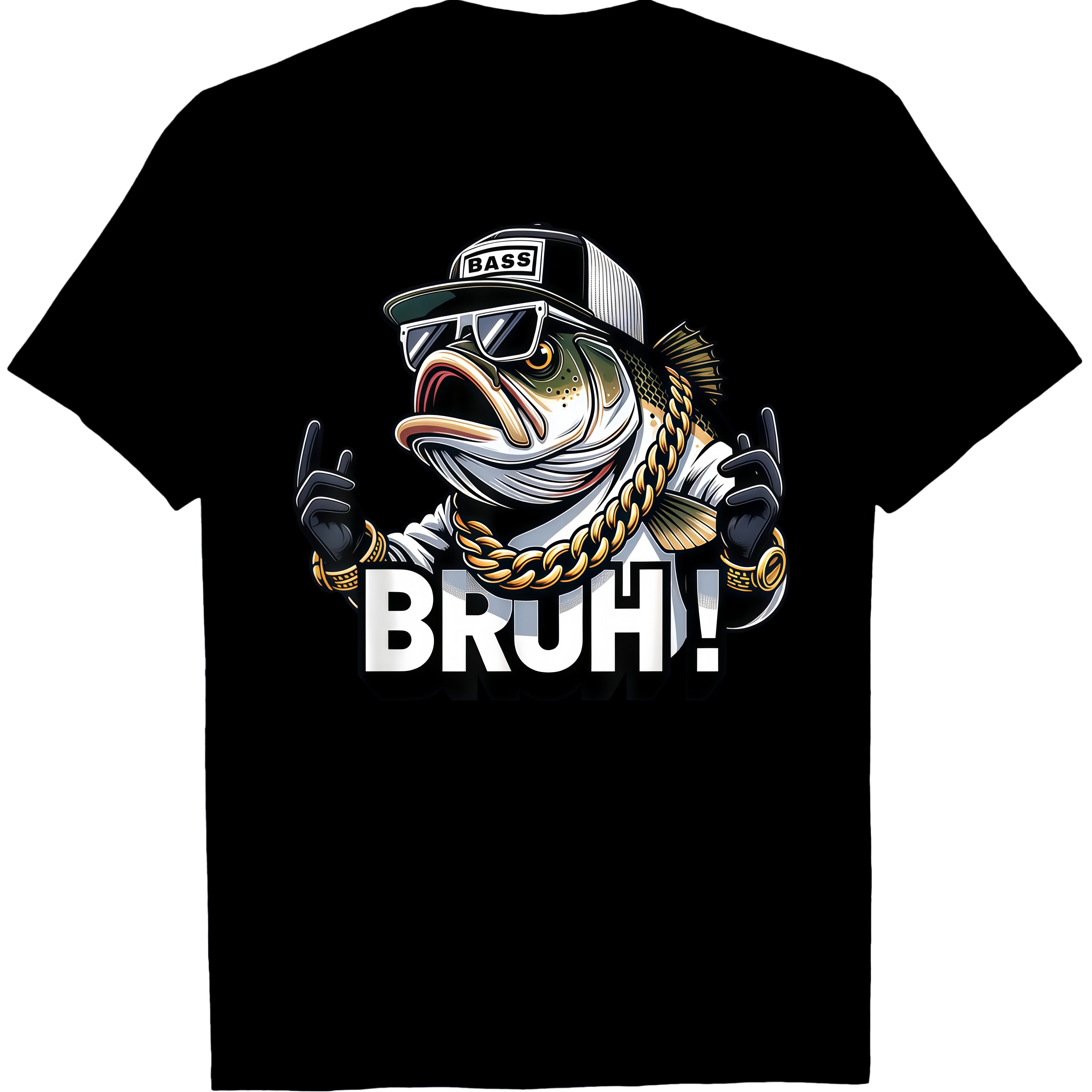 Bruh Fish Funny Fishing Day Gift Angler Friend Outdoor Sport Unisex Tee