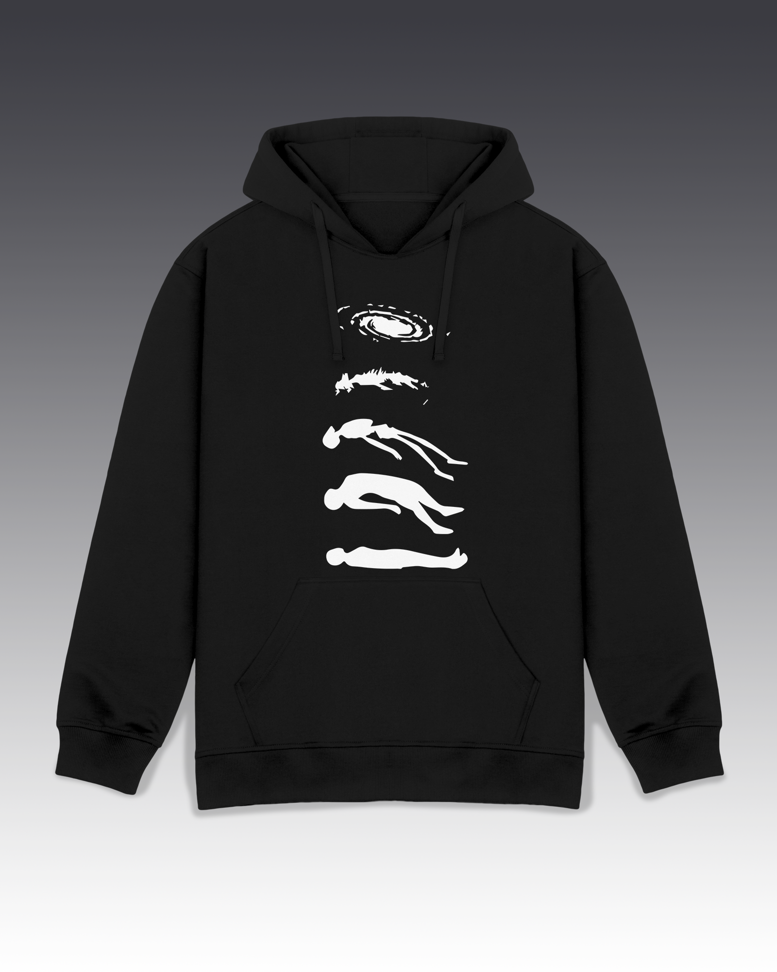 DIYANYONE Original "DEATH to Alive" Hoodie - Heavyweight Cotton Blend Pullover, Existential Philosophy Graphic Hoodies