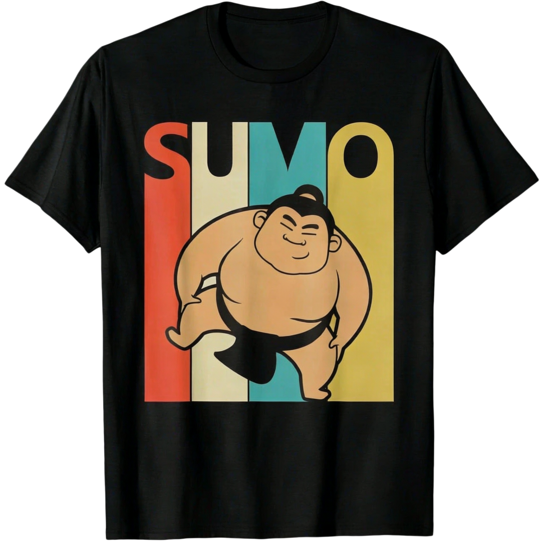 Vintage Sumo Wrestling Japanese Culture Sport T-Shirt