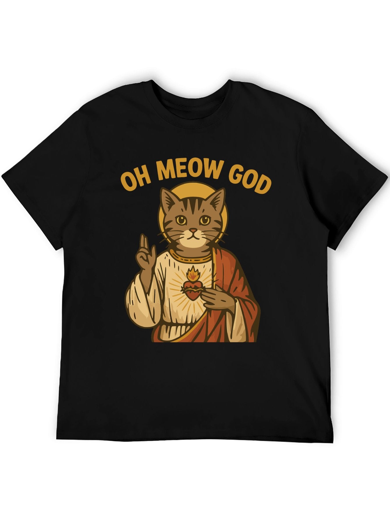 Graphic tee [oh meow god] funny t-shirt Unisex birthday gift