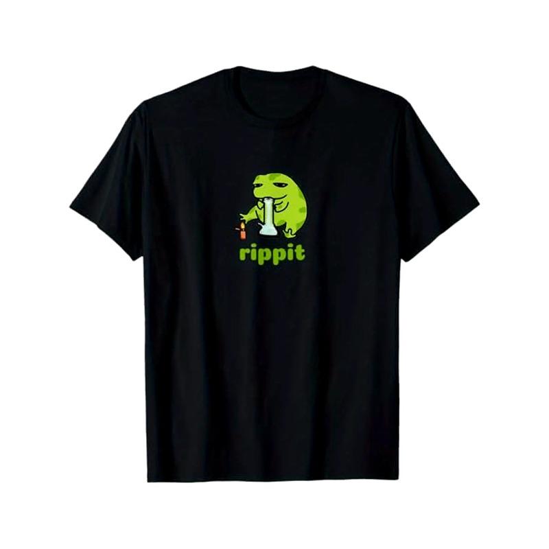 Funny Frog Graphic T-Shirt for Men, Buttery Soft and Breathable 100% Cotton Fabric with a Relaxed Fit Crew Neck, Tshirt, Tee, Funny Frog Art, Round Neck, Graphic Print, Soft Cotton, Outdoors, Fitted, Fun Frog Art