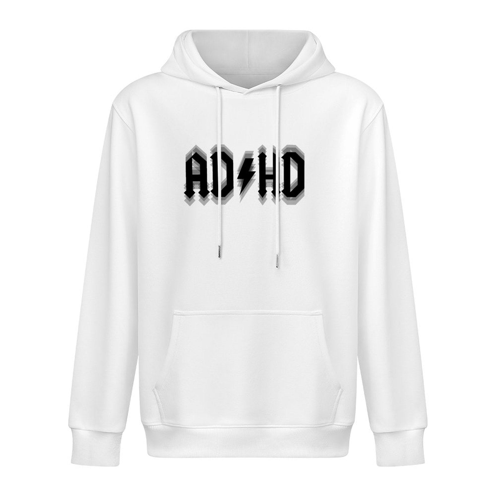 Unisex cotton Hoodies soft everyday wear fashion[FUNNY adhd]rock graphic hoodies Punk style