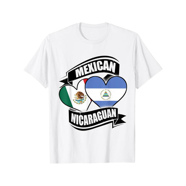Mexican Nicaraguan Hearts T-Shirt