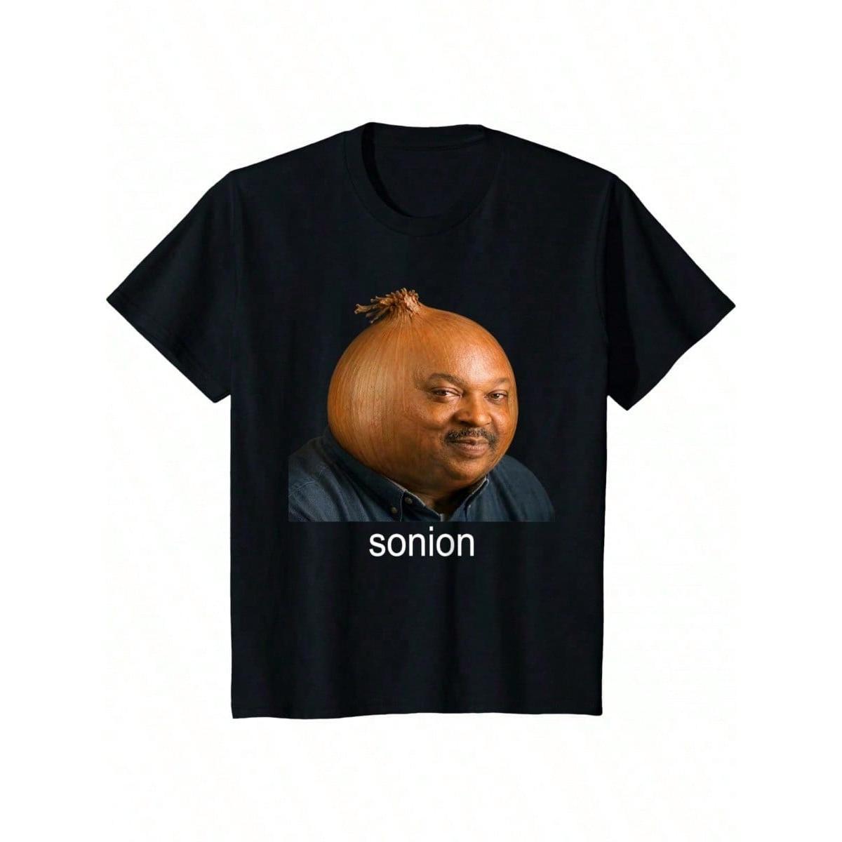 Oversize Funny Sonion Brainrot Meme GenZ T-Shirt