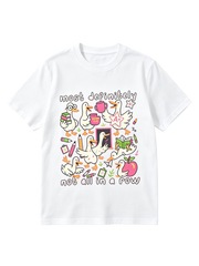 Most Definitely Not All In A Row Teacher T-Shirt Silly Goose Tee