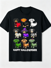 Happy Hallowiener T-Shirt Dachshund Halloween Costume Tee