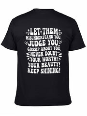 Let Them Inspirational Affirmation Graphic T-Shirt