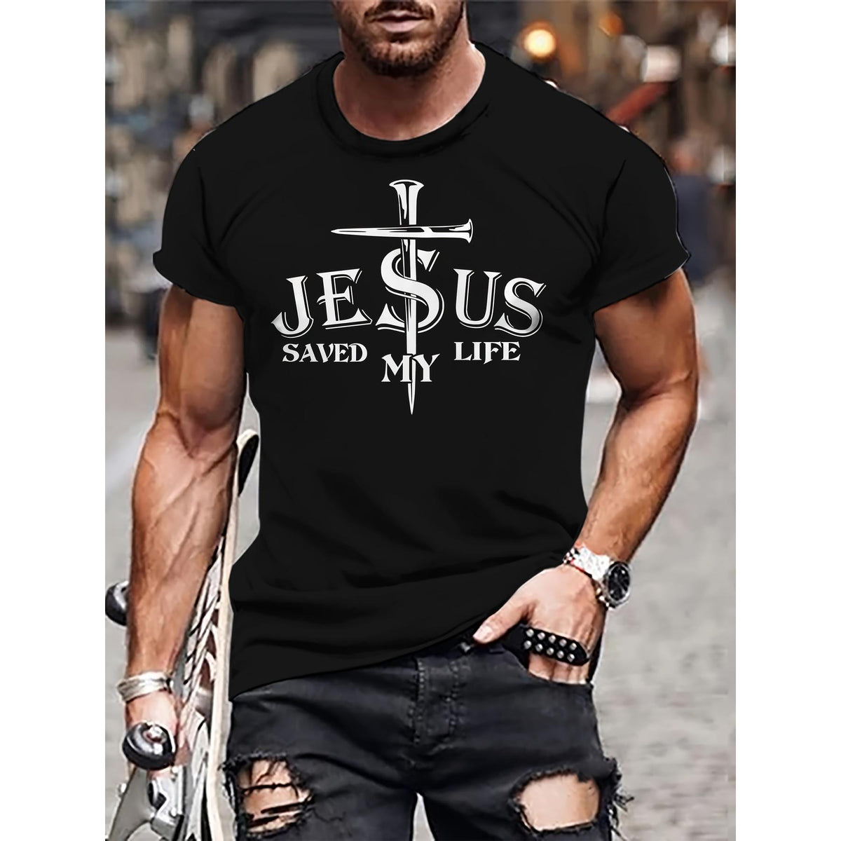 Men'S Summer Print Fashion T-Shirt