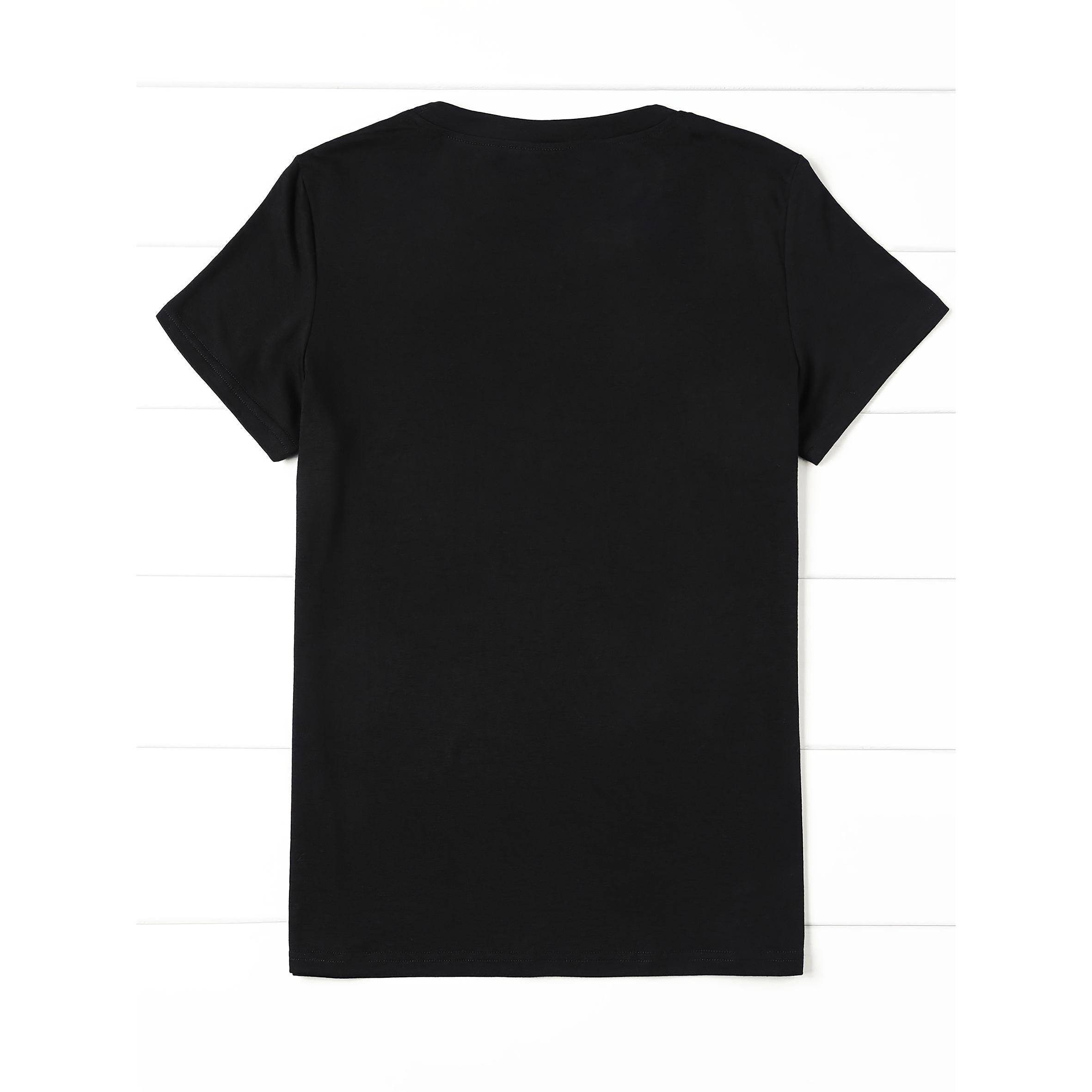 Funny Cat Letter Graphic Tee – Cute Summer Round Neck Shirt for Women, Casual Cat Lover Top