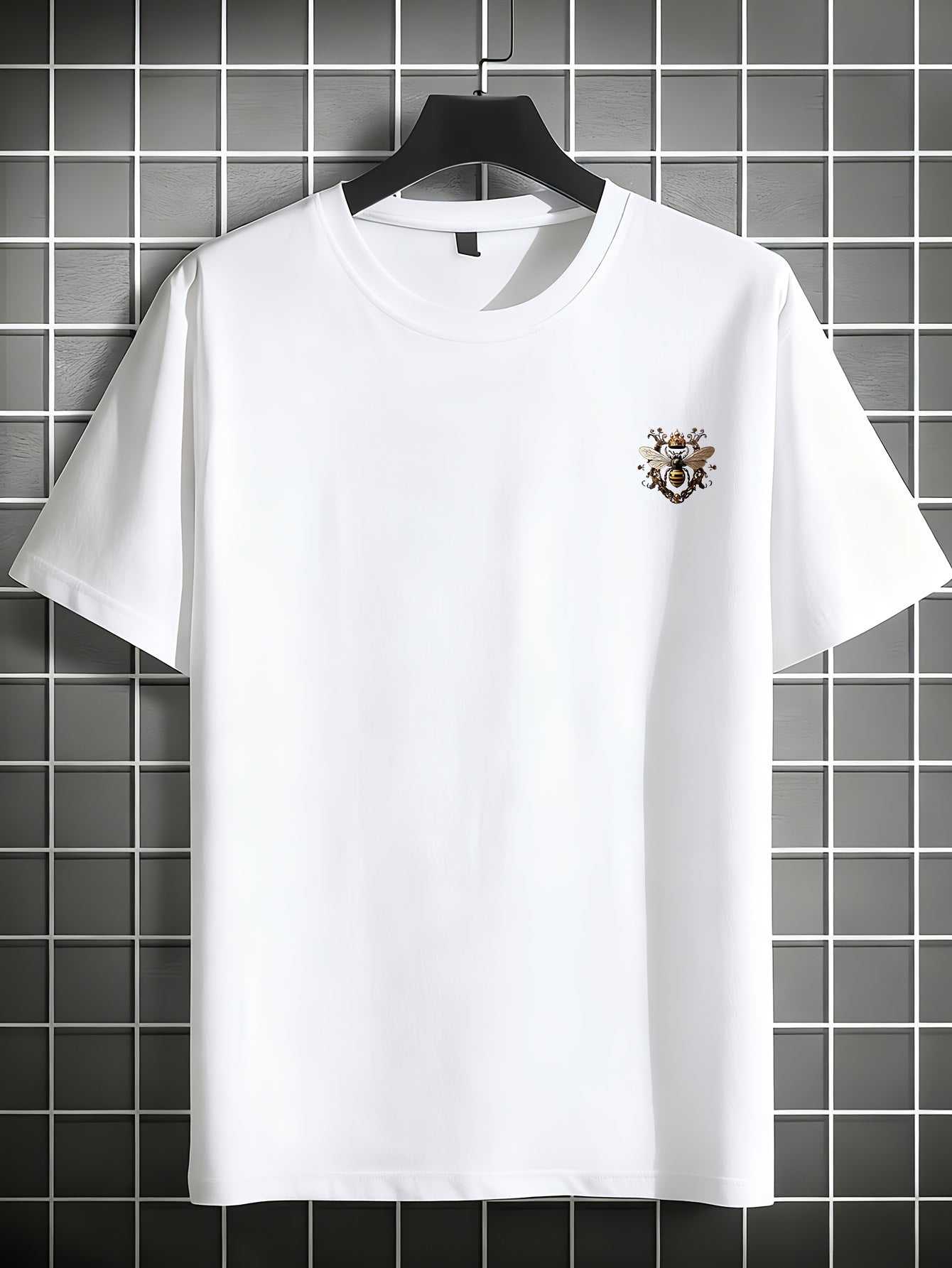 100% Cotton Printed Men's Vintage Graphic T-shirt Crew Neck Short Sleeve Casual T-shirt Men Clothing