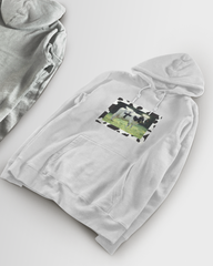 DIYANYONE Original Surreal Hoodie: Holy Cow Angel with Black Cross