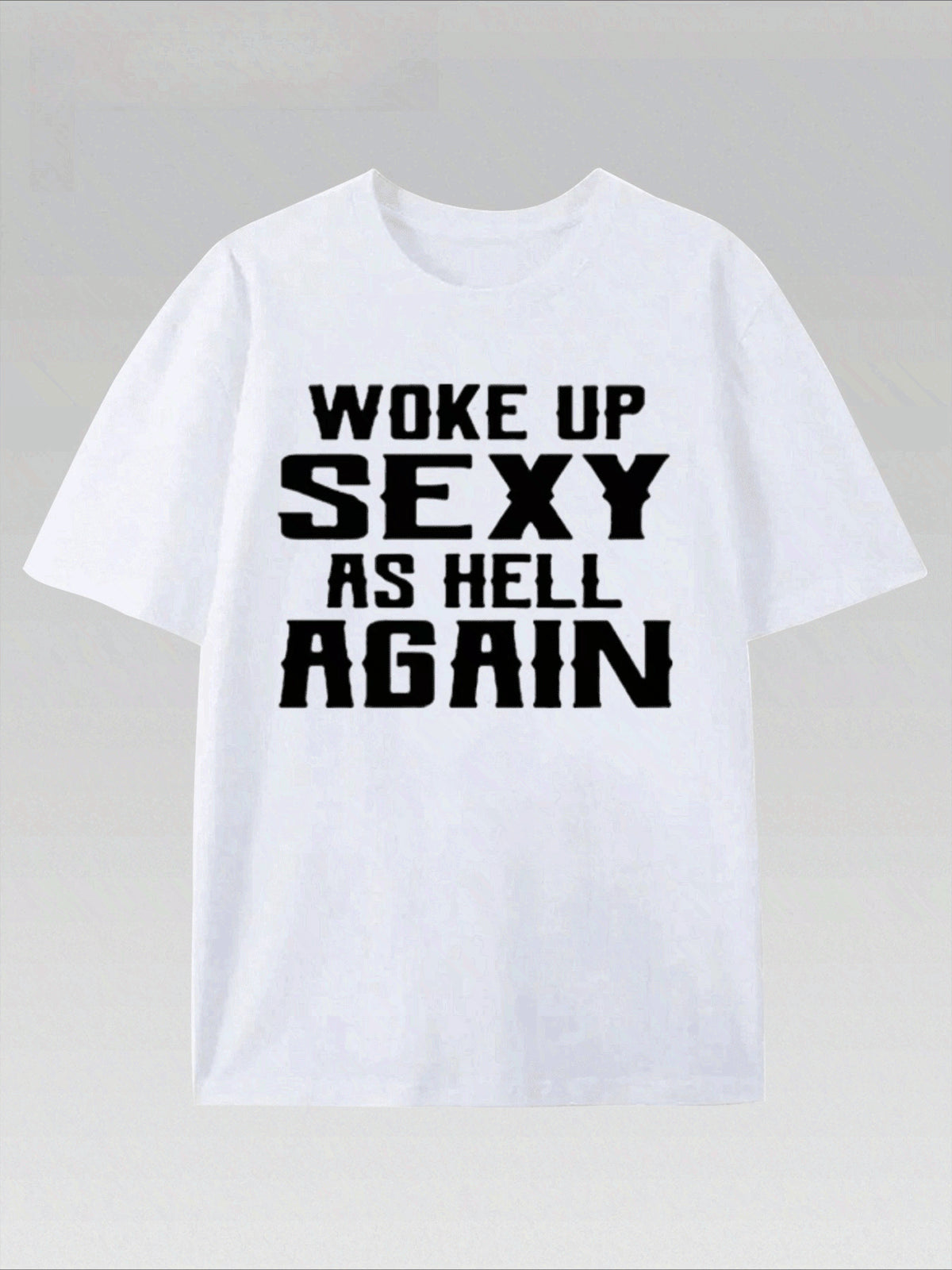 Men's Humorous Woke Up Great Graphic Tee For Everyday Outfit