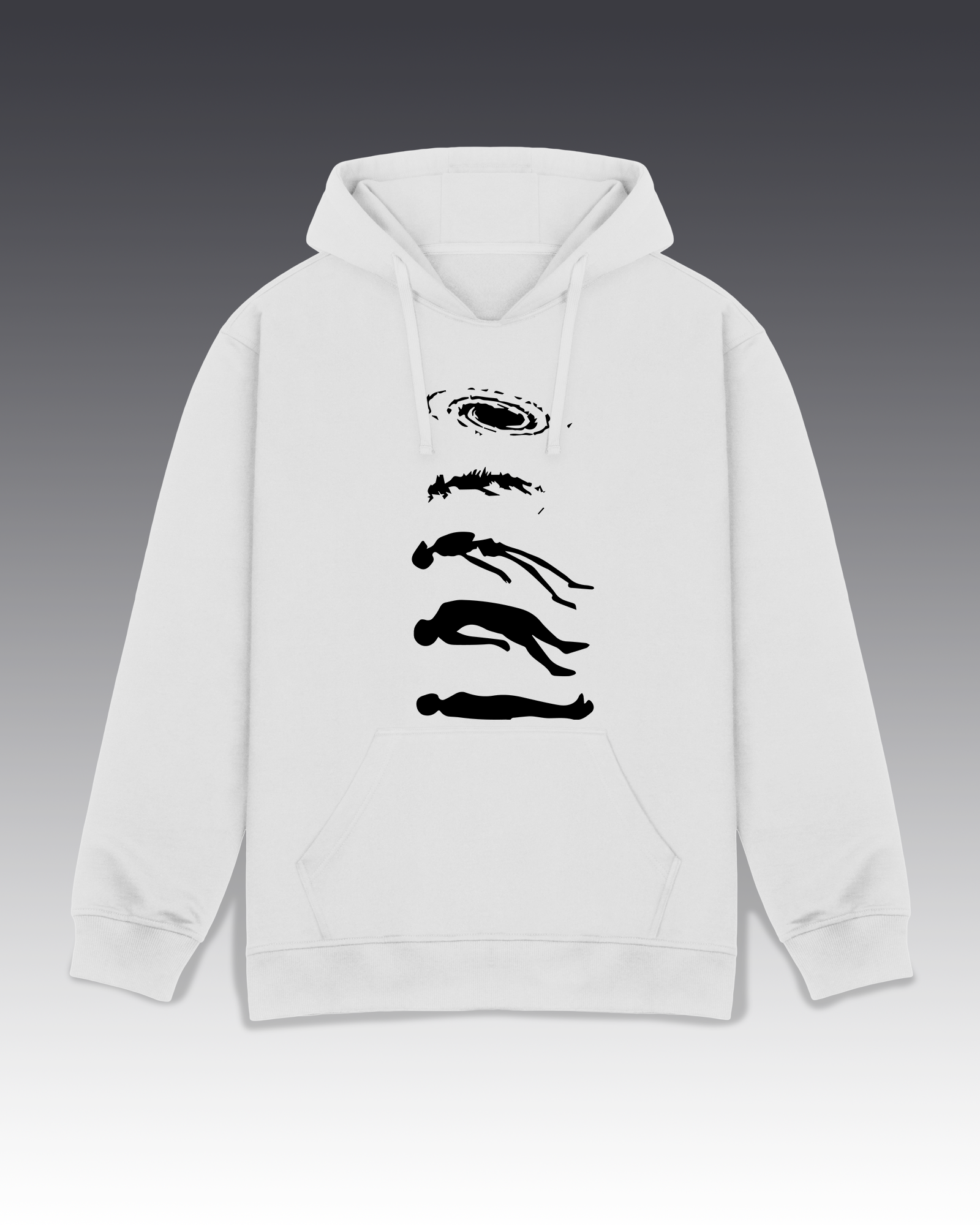 DIYANYONE Original "DEATH to Alive" Hoodie - Heavyweight Cotton Blend Pullover, Existential Philosophy Graphic Hoodies