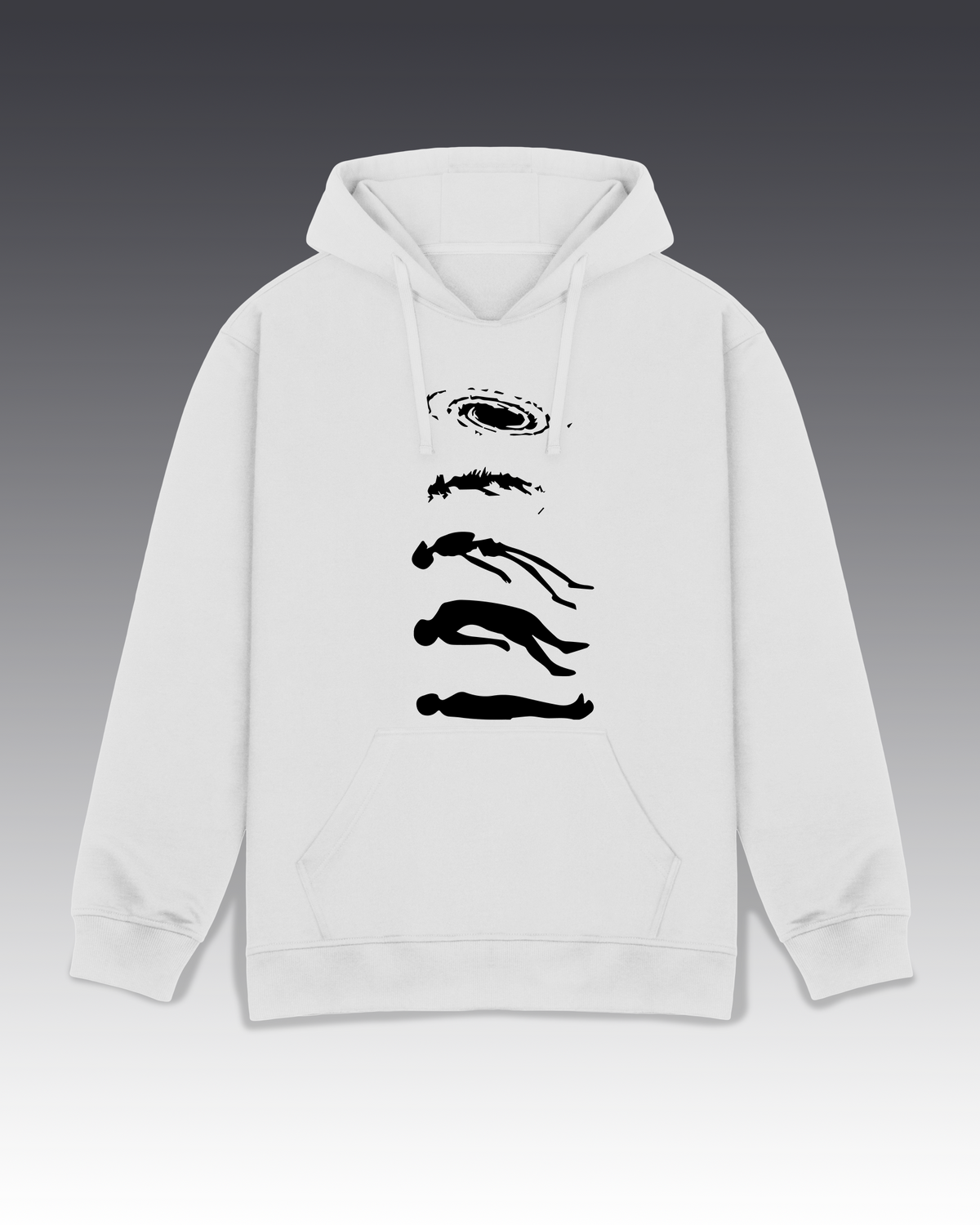 DIYANYONE Original "DEATH to Alive" Hoodie - Heavyweight Cotton Blend Pullover, Existential Philosophy Graphic Hoodies